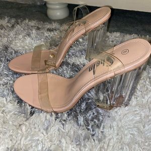 Glass High Heels